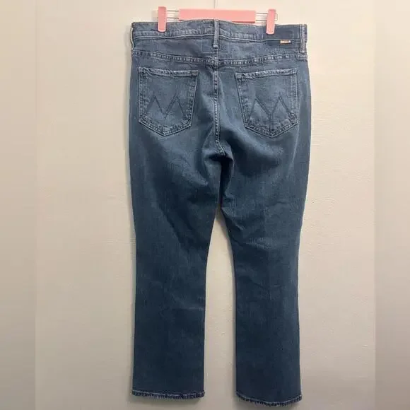 MOTHER SUPERIOR The Inside Flood Metal Magic Jeans Size 33 - Picture 2 of 9